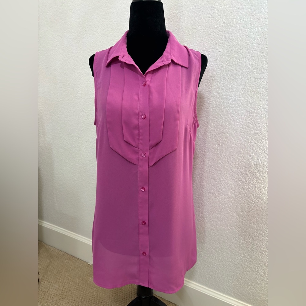 Banana Republic Fuchsia Sleeveless Blouse